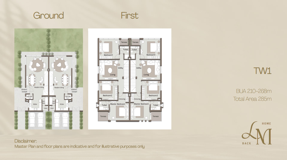 تقسيمة وحدات كمبوند لامانجا الشيخ زايد من الداخل