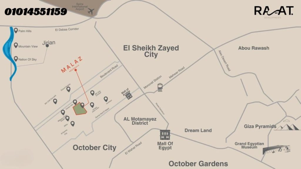 موقع ملاذ 6 اكتوبر Malaz Residence
